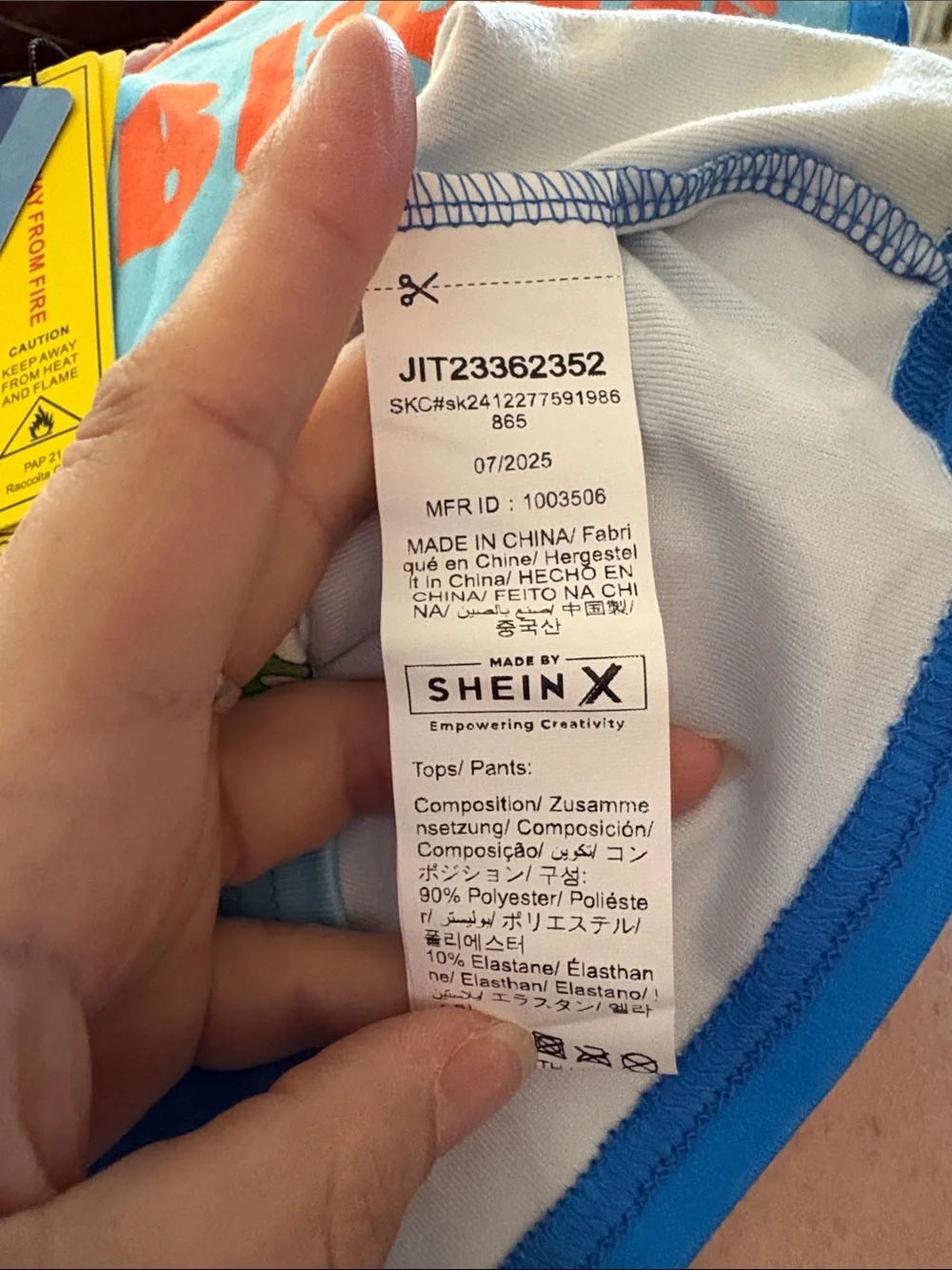 Blippi short sleeve pajama top Size 6